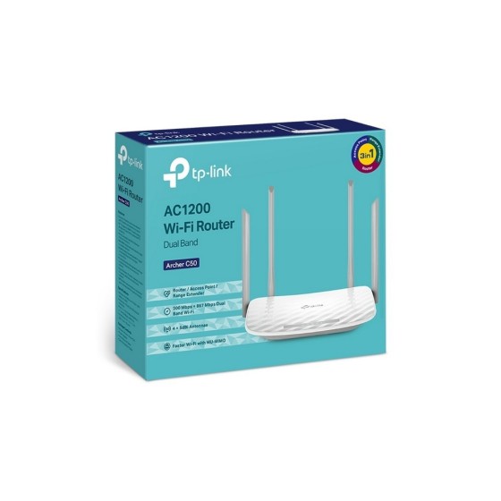 Router TPLINK Inalámbrico doble banda AC 1200