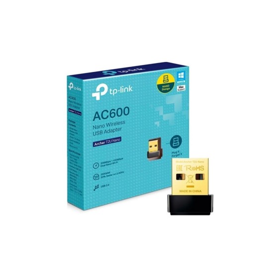 Tarjeta de Red nano USB TPLINK - Inalámbrica Doble banda AC600