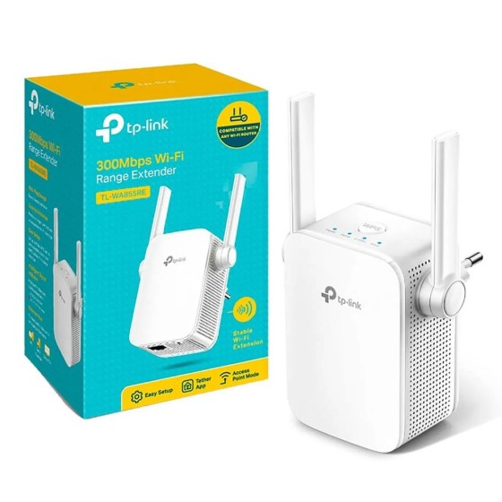 Extensor de Rango TPLINK Inalámbrico, Conector de Pared 300Mbps 2 Antenas Externas COLOR Blanco