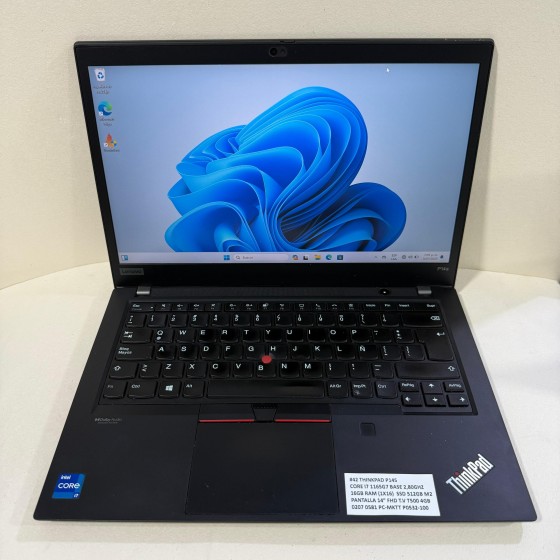 Portatil Usado Corporativo Lenovo THINKPAD P14S INTEL CORE I7 1165G7