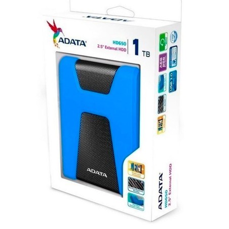 ADATA Disco Duro Externo HD650 1TB COLOR Azul