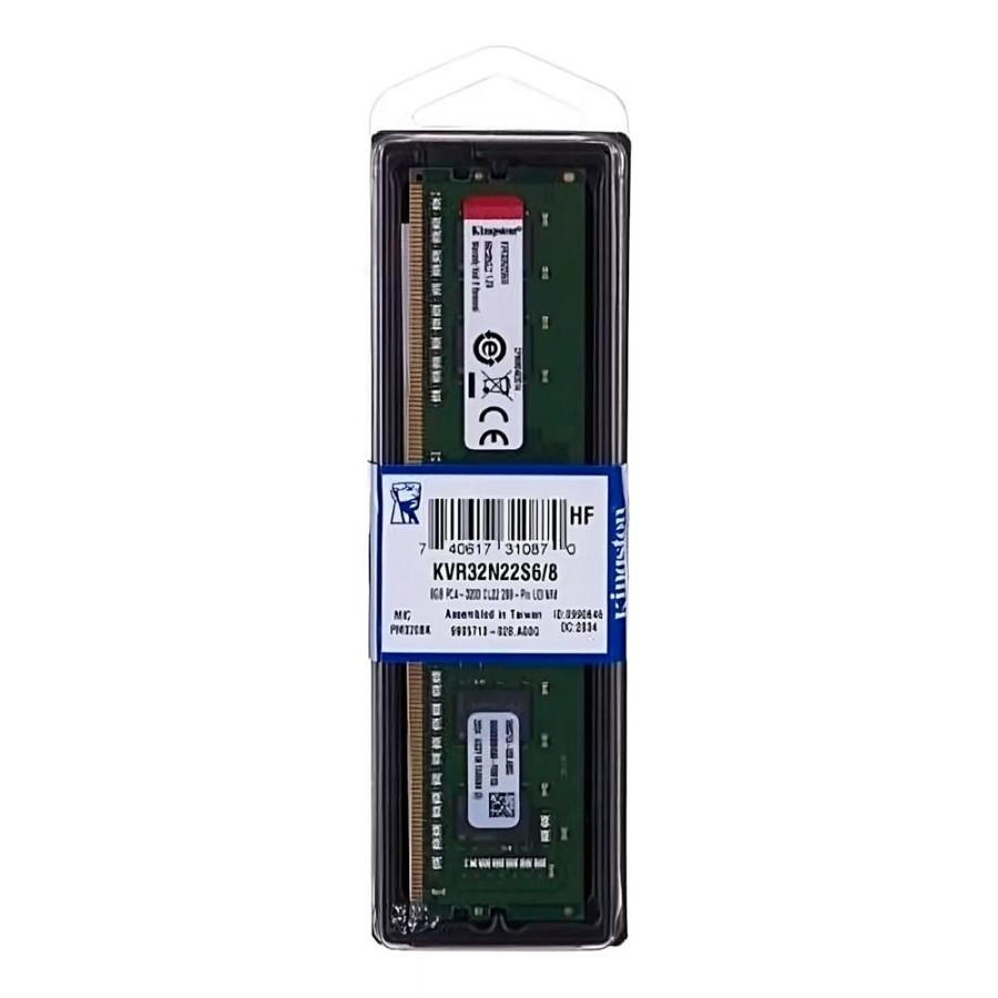 Memoria ram kingston para PC 8GB DDR4 3200MHz