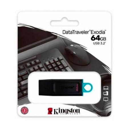 Memoria USB KINGSTON 64GB 3.2 Gen 1 DataTraveler