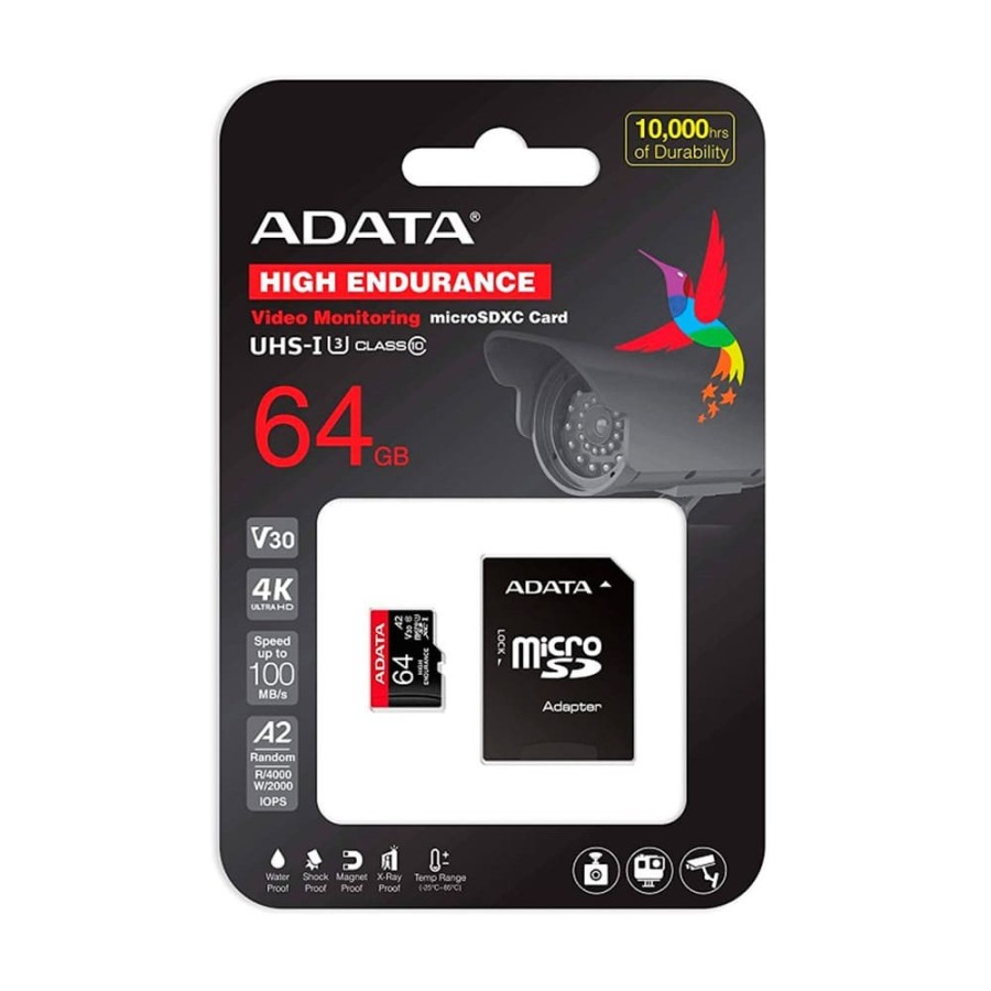 Micro SD ADATA 64GB Clase 10 + Adaptador