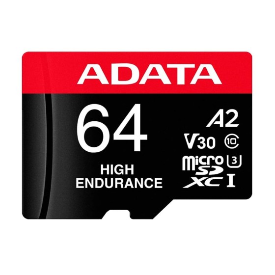 Micro SD ADATA 64GB Clase 10 + Adaptador