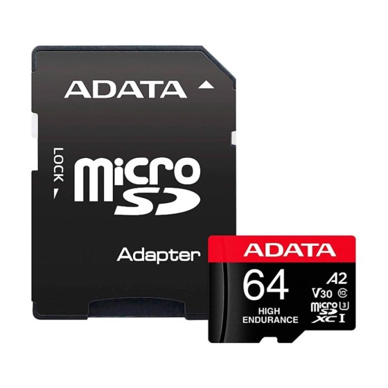 Micro SD ADATA 64GB Clase 10 + Adaptador