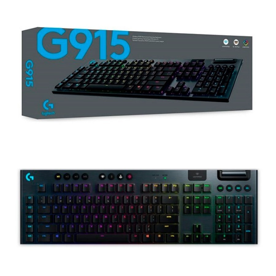 Teclado LOGITECH Inalámbrico RGB G915 Gaming