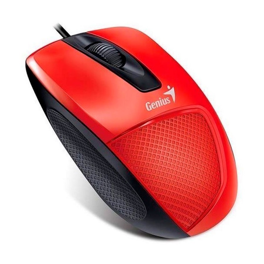 Mouse Alambrico GENIUS Ergonomico DX-150X USB Rojo