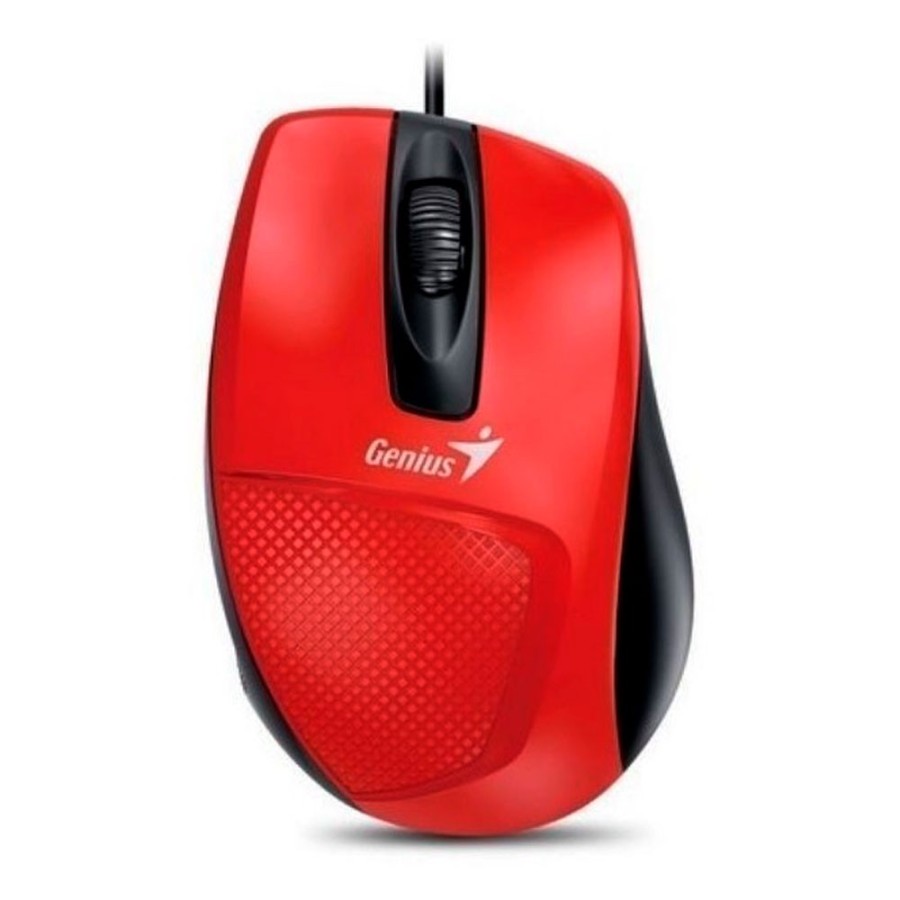 Mouse Alambrico GENIUS Ergonomico DX-150X USB Rojo