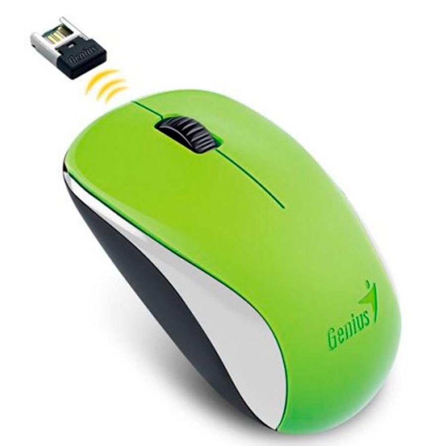 Mouse GENIUS Inalámbrico 2.4 BlueEye COLOR Verde