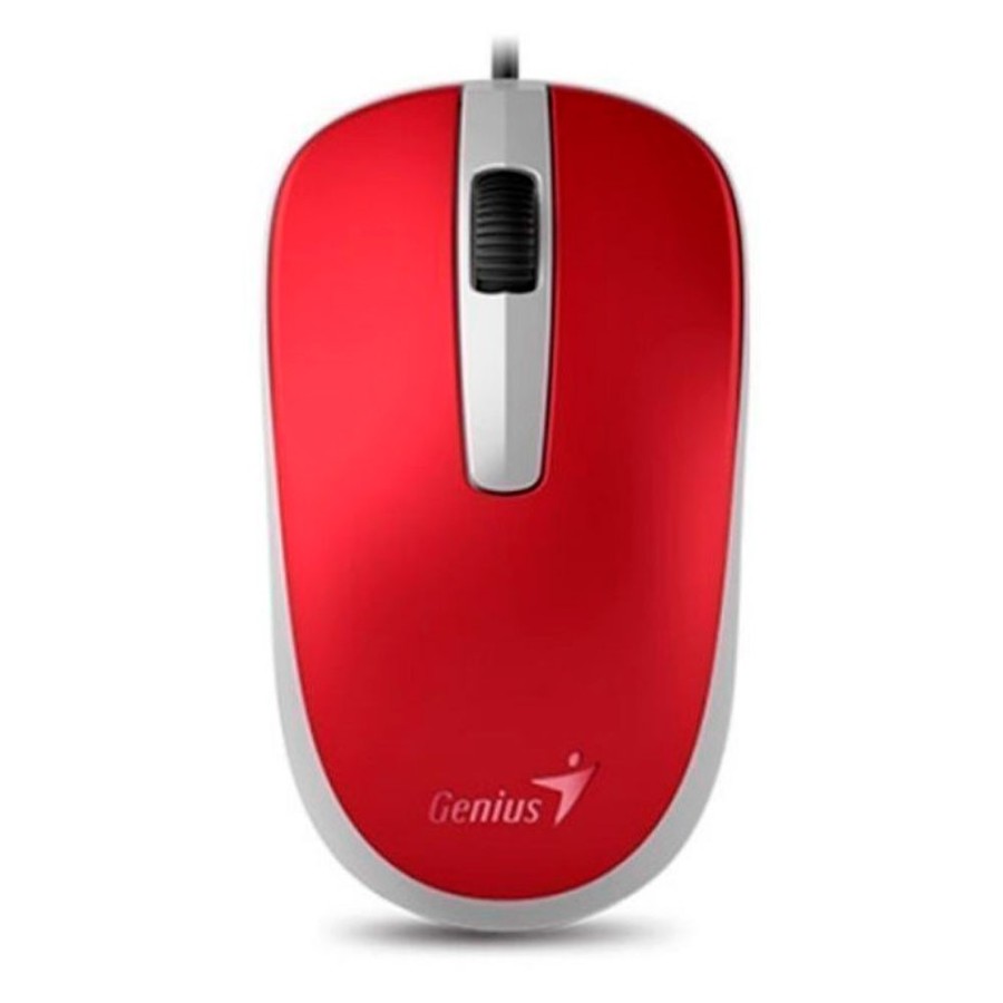 Mouse GENIUS Alámbrico Usb Dx-120 Rojo