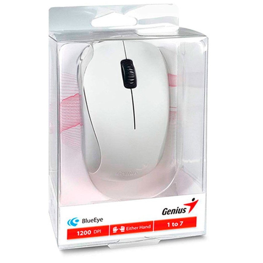 Mouse GENIUS Inalámbrico 2.4 BlueEye COLOR Blanco